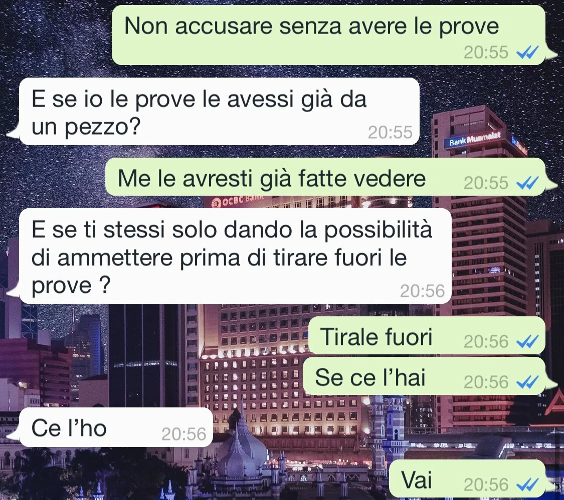 Prove di un tradimento