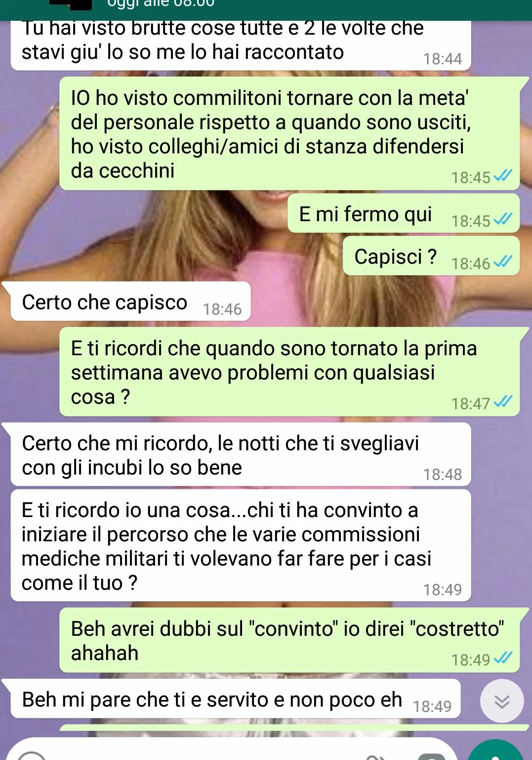 relazioni sentimentali tra militari