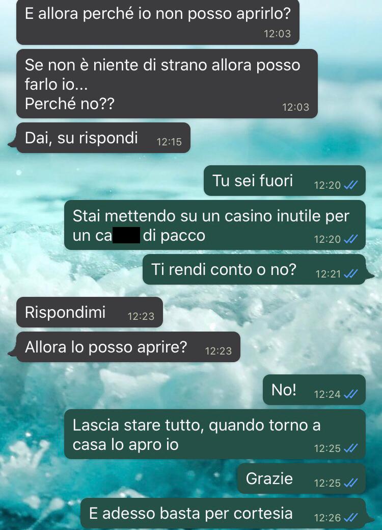 Non aprire quel pacco