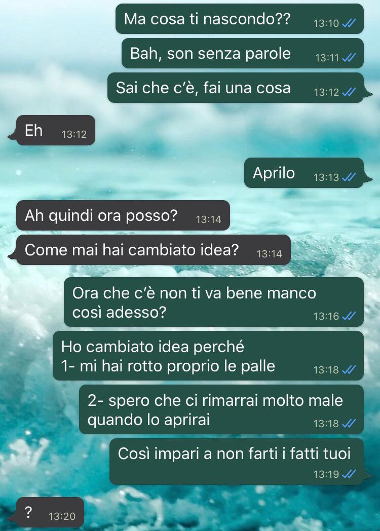 Non aprire quel pacco