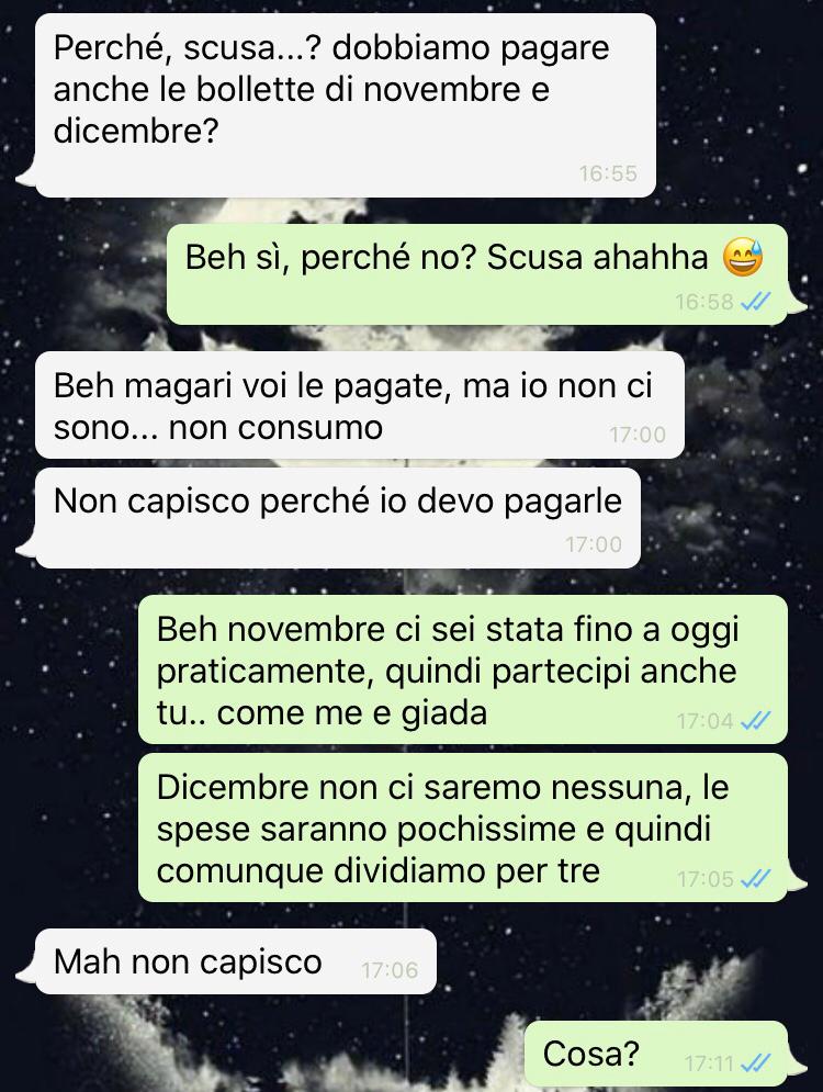 nuova coinquilina