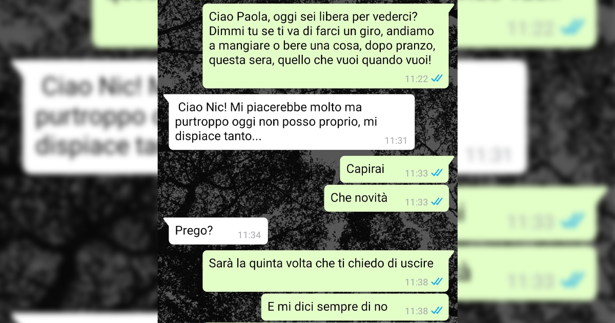 L’appuntamento rifiutato