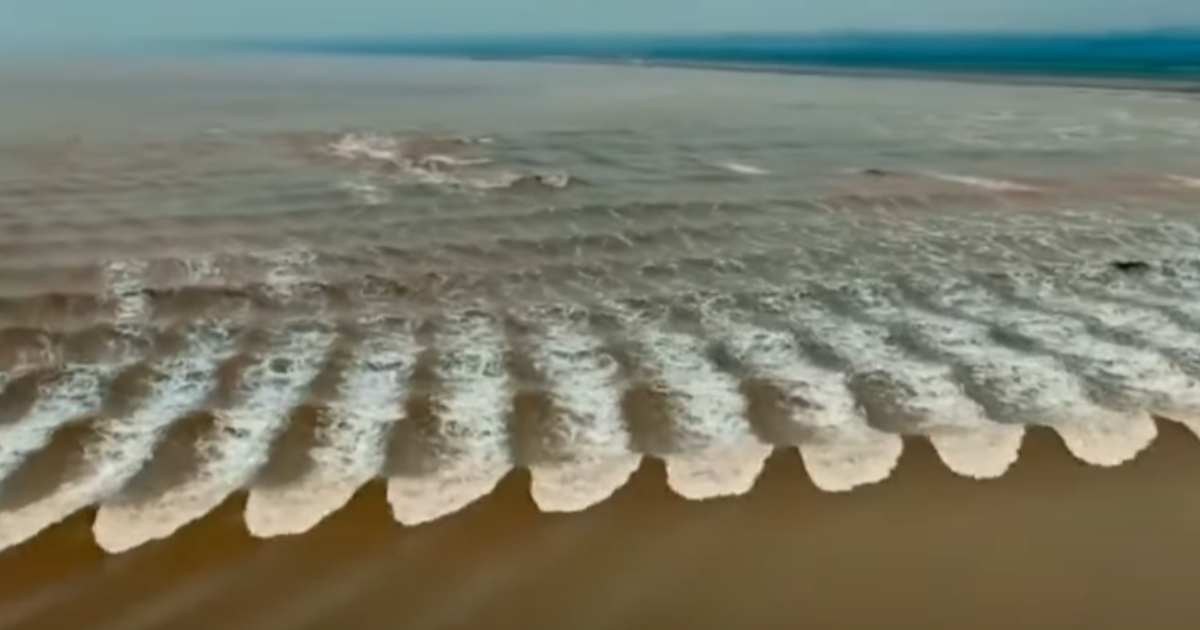 Questo fiume è famoso per un fenomeno naturale unico: una marea ondulata